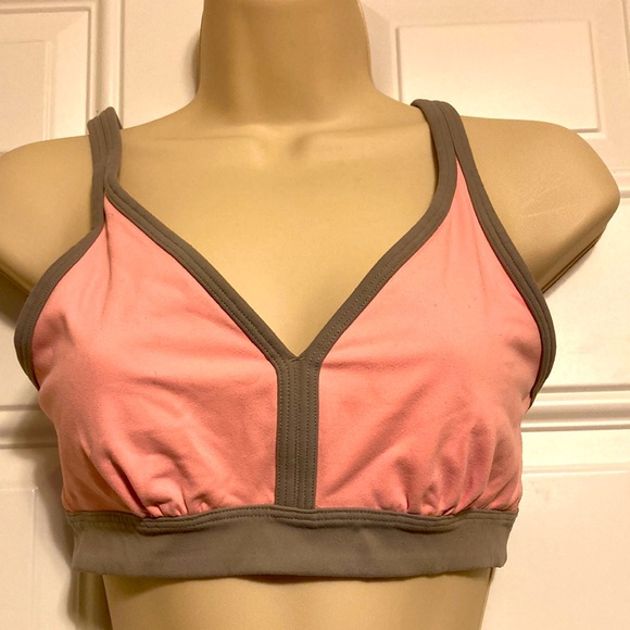 VSX VICTORIAS SECRET Sports Bra Peach Creamsicle Orange Gray S/P - Picture 2 of 16